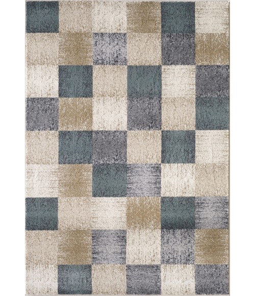 Kas Avalon 5617 Ivory Checkered Area Rug 5'3" x 7'7"
