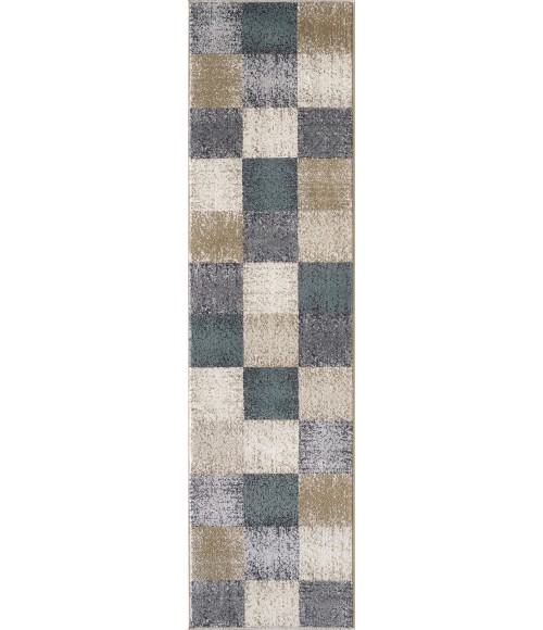 Kas Avalon 5617 Ivory Checkered Area Rug 5'3" x 7'7"