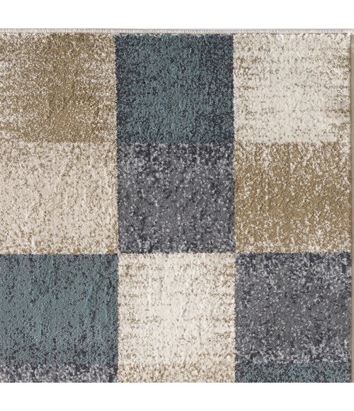 Kas Avalon 5617 Ivory Checkered Area Rug 5'3" x 7'7"