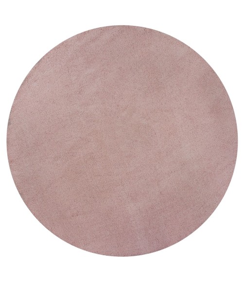 Kas Bliss Bli1575 Area Rug Kas Bliss 1575 Rose Pink Shag Area Rug 8' Round