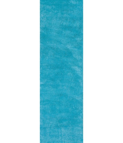 Kas Bliss Bli1577 Area Rug Kas Bliss 1577 Highlighter Blue Shag Area Rug 8' Round