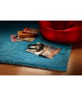 Kas Bliss Bli1577 Area Rug Kas Bliss 1577 Highlighter Blue Shag Area Rug 8' Round