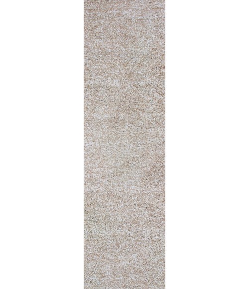 Kas Bliss 1580 Ivory Heather Shag Area Rug 2'3" x 7'6" Runner