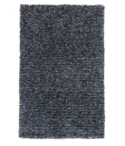Kas Bliss 1583 Black Heather Shag Area Rug 6' Round