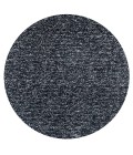 Kas Bliss 1583 Black Heather Shag Area Rug 6' Round
