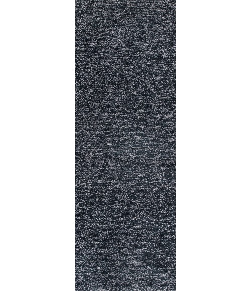 Kas Bliss 1583 Black Heather Shag Area Rug 6' Round