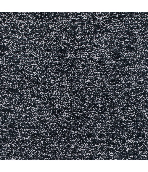Kas Bliss 1583 Black Heather Shag Area Rug 6' Round
