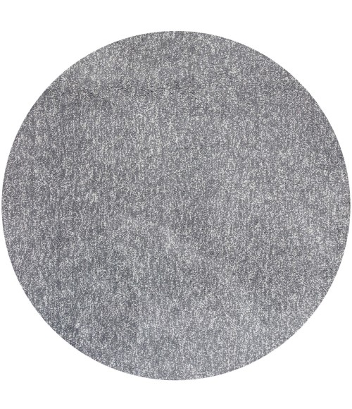 Kas Bliss Bli1585 Area Rug Kas Bliss 1585 Grey Heather Shag Area Rug 8' Round