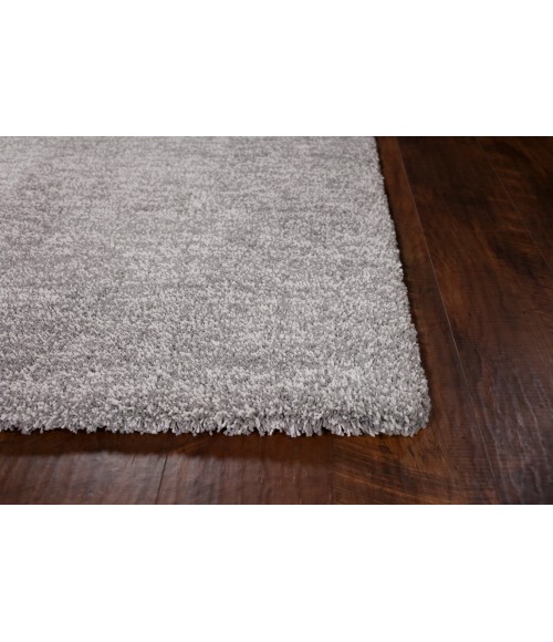 Kas Bliss Bli1585 Area Rug Kas Bliss 1585 Grey Heather Shag Area Rug 8' Round