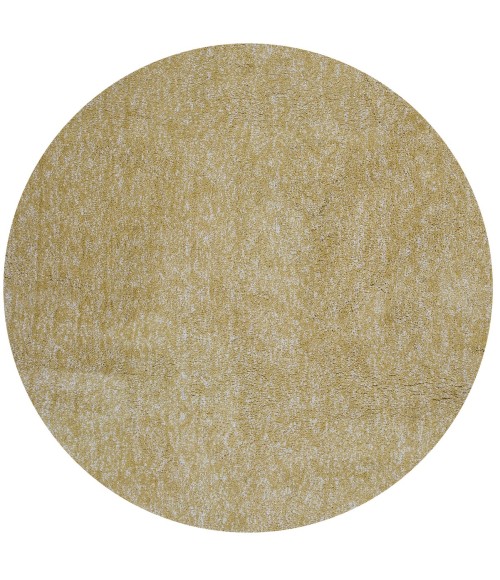 Kas Bliss 1586 Yellow Heather Shag Area Rug 5' x 7'