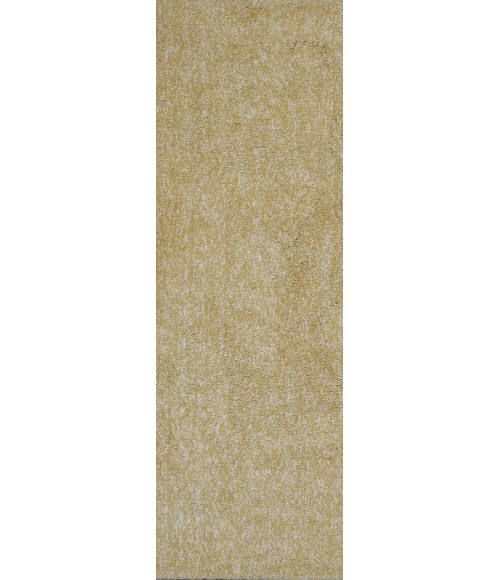 Kas Bliss 1586 Yellow Heather Shag Area Rug 5' x 7'