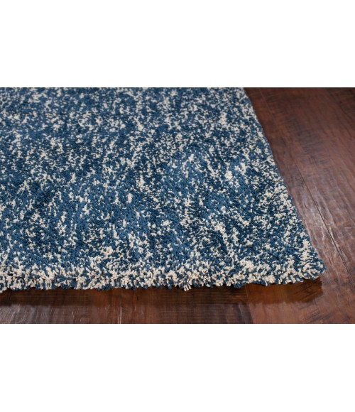 Kas Bliss 1589 Indigo/Ivory Heather Area Rug 2'3" x 7'6" Runner