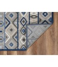 Kas Calla 6921 Grey/Blue Aztec Area Rug 6'7" x 9'