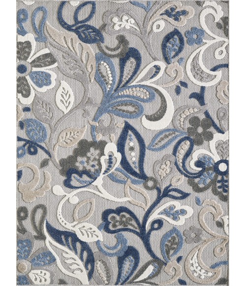 Kas Calla 6922 Grey/Blue Leila Area Rug 5'3" x 7'
