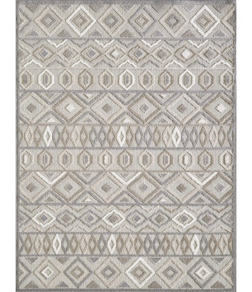 Kas Calla 6925 Grey Aztec Area Rug 6'7" x 9'