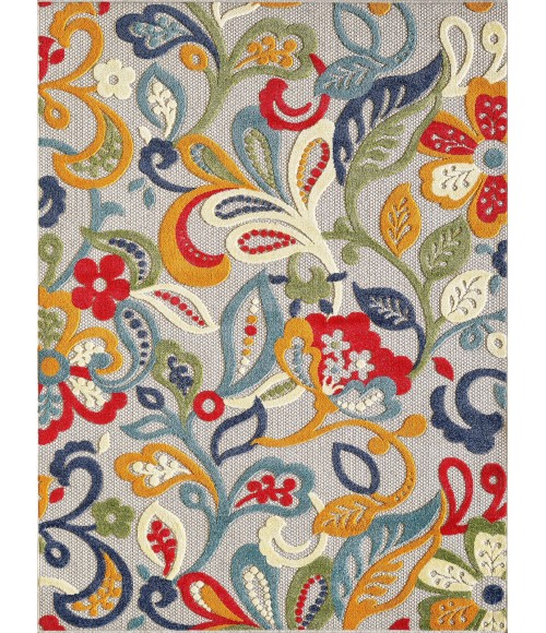 Kas Calla 6929 Ivory/Multi Leila Area Rug 5'3" x 7'