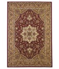 Kas Cambridge 7326 Red/Beige Kashan Medallion Area Rug 7'7" Round