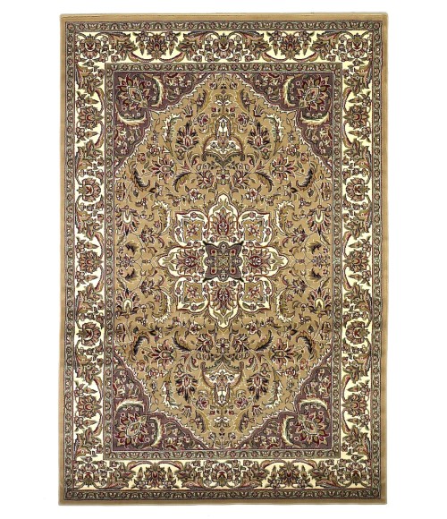 Kas Cambridge 7328 Beige/Ivory Kashan Medallion Area Rug 7'7" Octagon