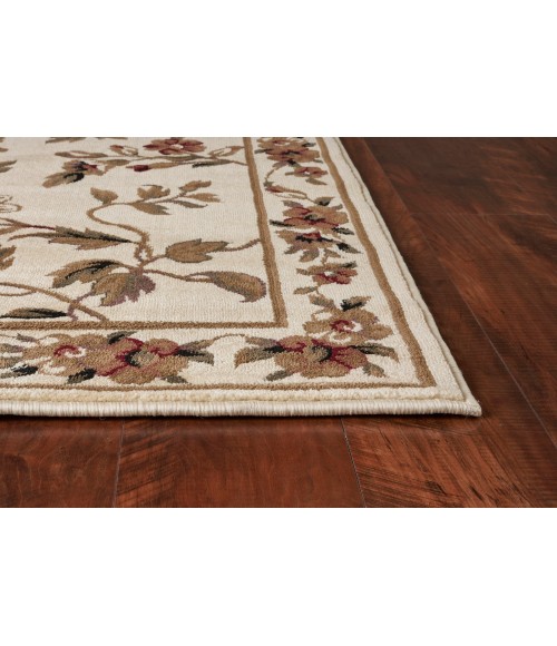 Kas Cambridge Cam7331 Area Rug Kas Cambridge 7331 Ivory Floral Vine Area Rug 2'3" x 3'3"