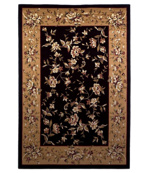 Kas Cambridge 7336 Black/Beige Floral Delight Area Rug 9'10" X 13'2"