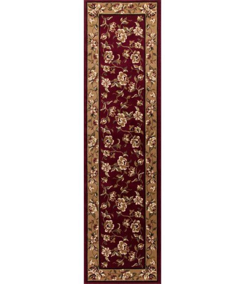 Kas Cambridge 7337 Red/Beige Floral Delight Area Rug 7'7" x 10'10"