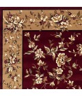 Kas Cambridge 7337 Red/Beige Floral Delight Area Rug 7'7" x 10'10"