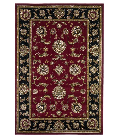 Kas Cambridge 7342 Red/Black Bijar Area Rug 20" x 31"