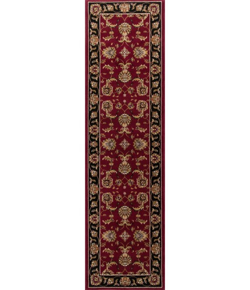 Kas Cambridge 7342 Red/Black Bijar Area Rug 20" x 31"