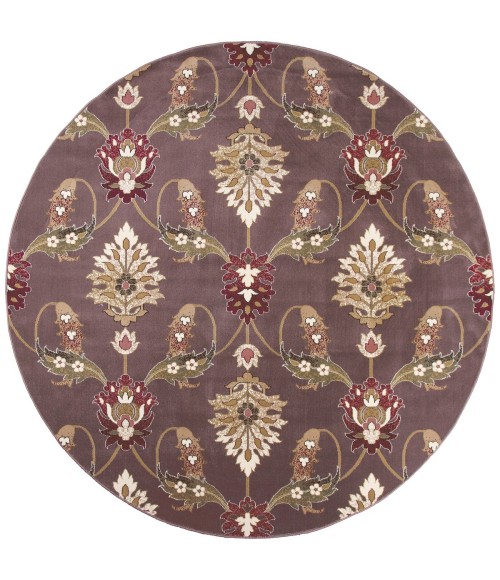 Kas Cambridge 7363 Plum Palazzo Area Rug 7'7" Octagon
