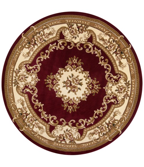 Kas Corinthian 5308 Red/Ivory Aubusson Area Rug 2'2" x 7'11" Runner
