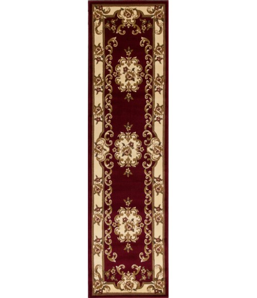 Kas Corinthian 5308 Red/Ivory Aubusson Area Rug 2'2" x 7'11" Runner