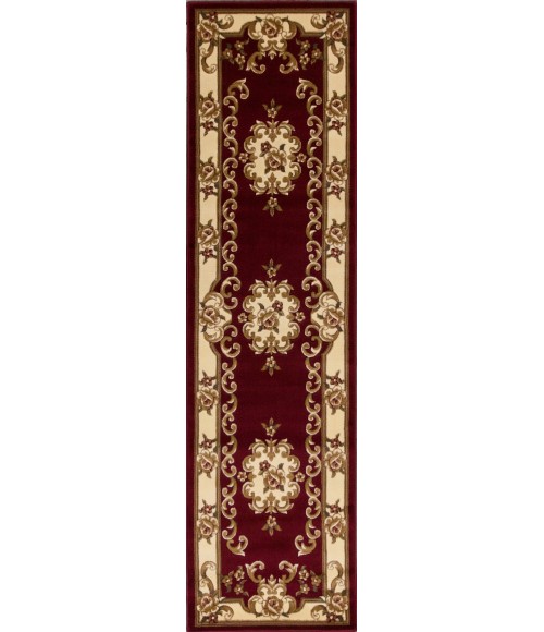 Kas Corinthian 5308 Red/Ivory Aubusson Area Rug 3'3" x 4'11"