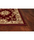 Kas Corinthian 5308 Red/Ivory Aubusson Area Rug 7'7" Round