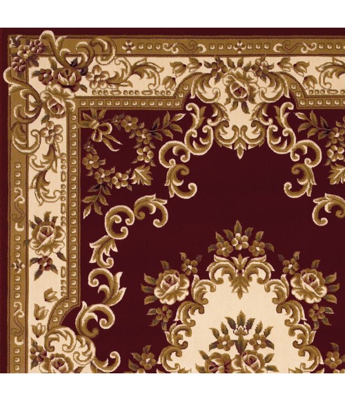 Kas Corinthian 5308 Red/Ivory Aubusson Area Rug 2'2" x 7'11" Runner