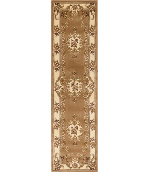 Kas Corinthian 5309 Beige/Ivory Aubusson Area Rug 2'2" x 7'11" Runner