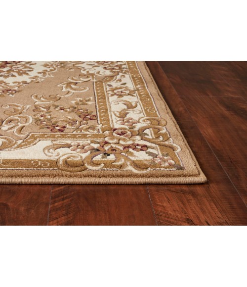 Kas Corinthian 5309 Beige/Ivory Aubusson Area Rug 2'2" x 7'11" Runner