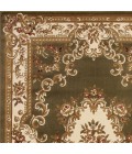 Kas Corinthian 5312 Green/Ivory Aubusson Area Rug 2'2" x 7'11" Runner