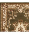 Kas Corinthian 5312 Green/Ivory Aubusson Area Rug 20" x 31"