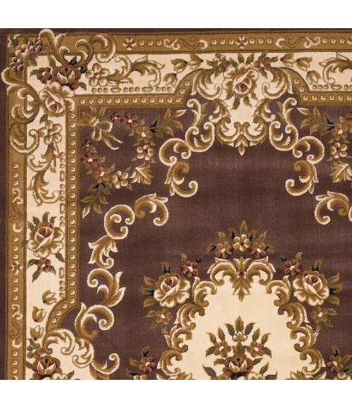 Kas Corinthian 5313 Plum/Ivory Aubusson Area Rug 2'2" x 7'11" Runner