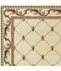 Kas Corinthian Cor5318 Area Rug Kas Corinthian 5318 Ivory Fleur-De-Lis Area Rug 7'7" Round