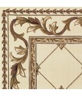 Kas Corinthian Cor5318 Area Rug Kas Corinthian 5318 Ivory Fleur-De-Lis Area Rug 7'7" Round