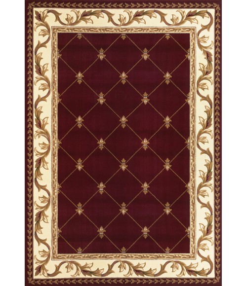 Kas Corinthian 5319 Red Fleur-De-Lis Area Rug 3'3" x 4'11"