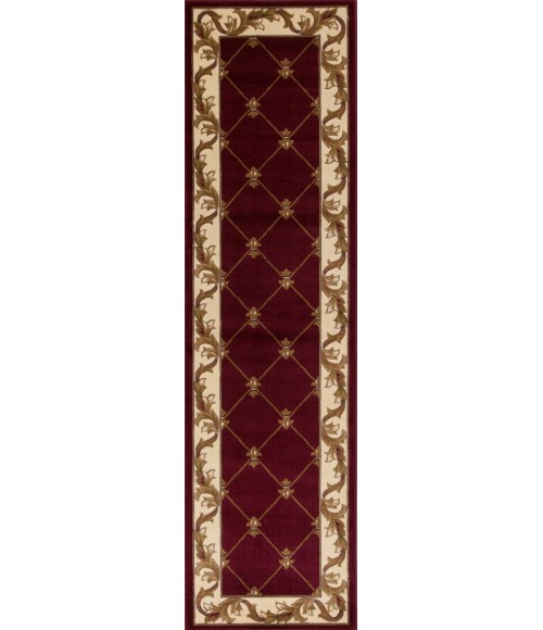 Kas Corinthian 5319 Red Fleur-De-Lis Area Rug 3'3" x 4'11"