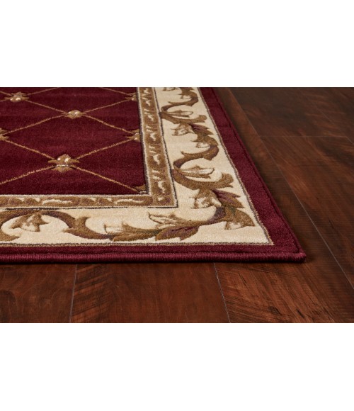 Kas Corinthian 5319 Red Fleur-De-Lis Area Rug 3'3" x 4'11"