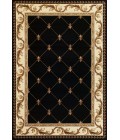 Kas Corinthian 5321 Black  Fleur-De-Lis Area Rug 2'3" x 3'3"