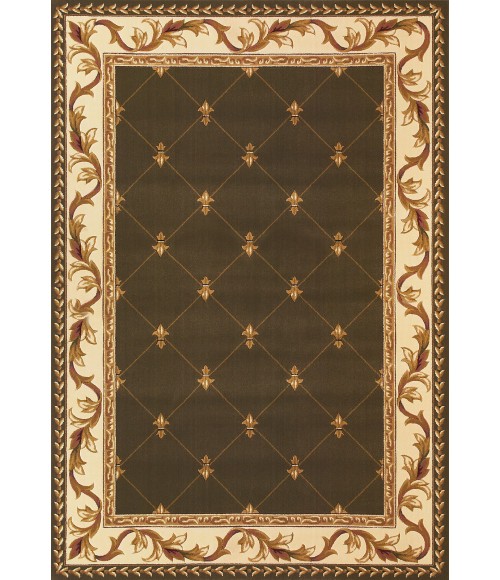 Kas Corinthian 5323 Green Fleur-De-Lis Area Rug 20" x 31"