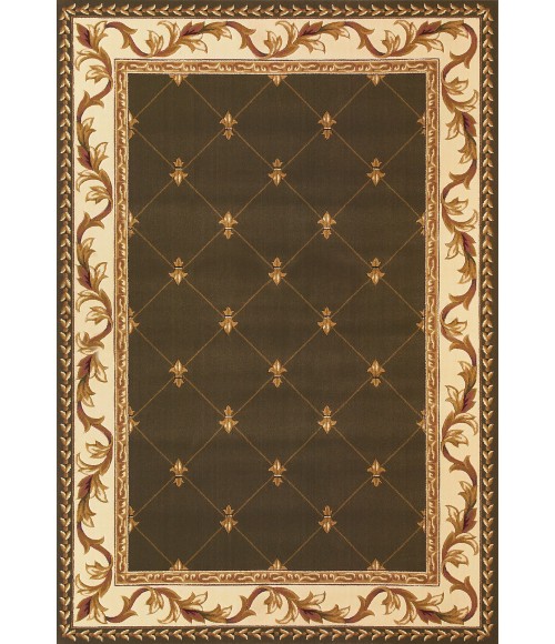 Kas Corinthian 5323 Green Fleur-De-Lis Area Rug 20" x 31"