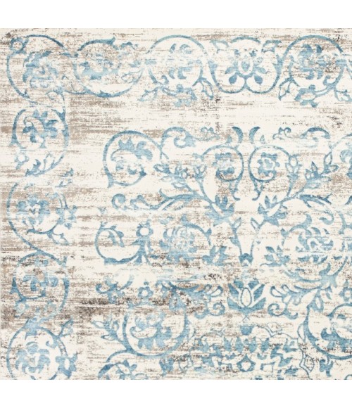 Kas Crete Cre6503 Area Rug Kas Rug Crete 6503 Ivory/Blue Courtyard