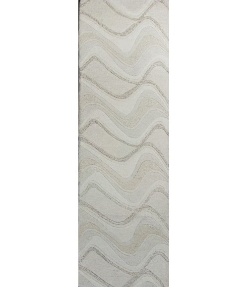 Kas Eternity 1085 Ivory Waves Area Rug 27" X 45"