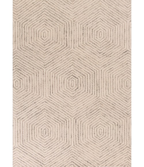 Kas Gramercy Gra1607 Area Rug Kas Gramercy 1607 Ivory Honeycomb Area Rug 27" X 45"